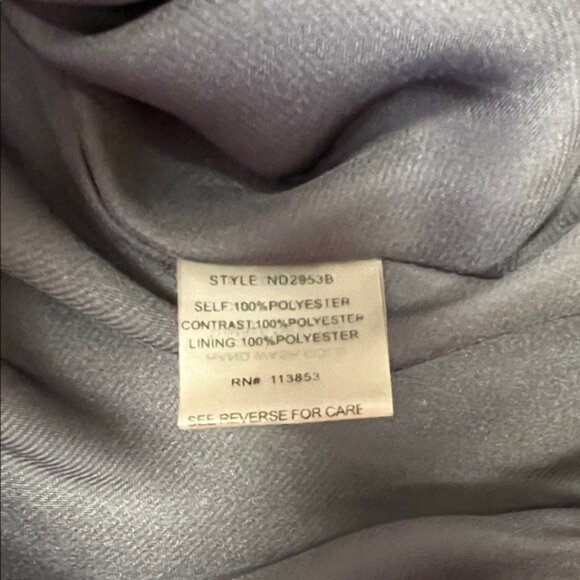 Pure Sugar Floral Grey and Blue Ruffle Sleeveless Dress Size L - Picture 15 of 15